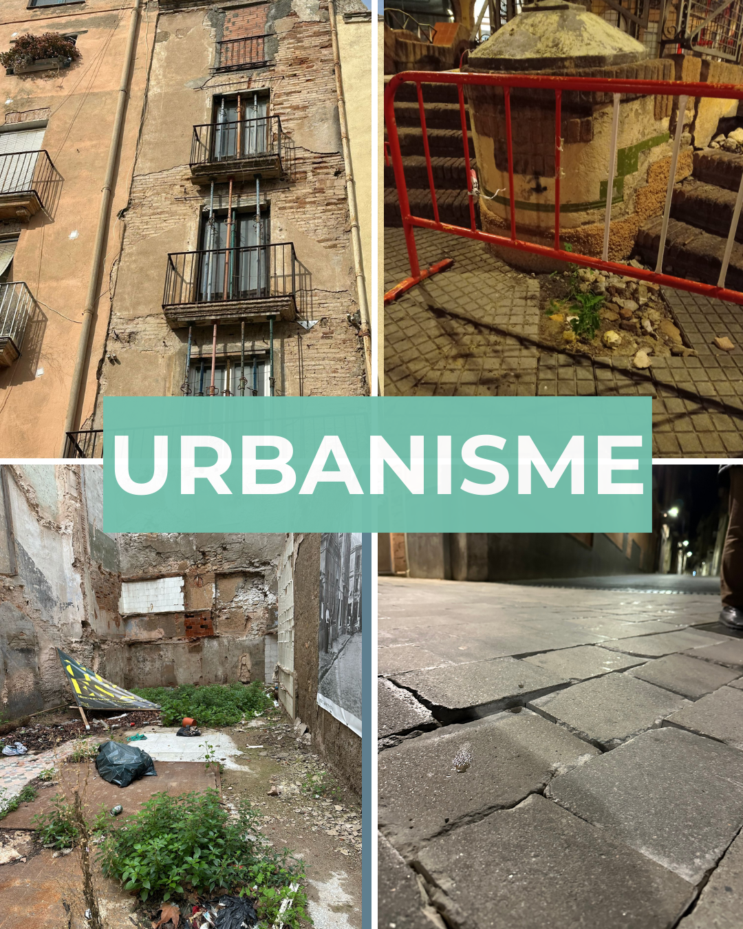 Presentem les instàncies per àrees: Urbanisme