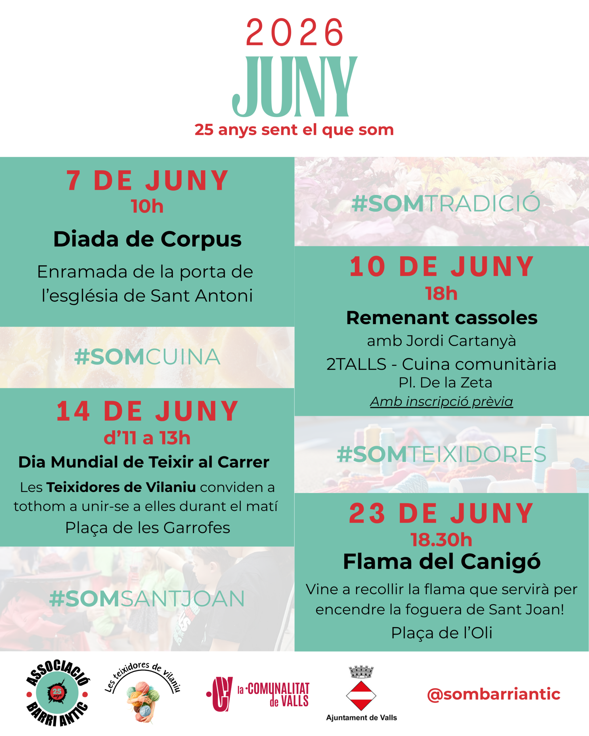 Juny arriba carregat de tradicions, gastronomia i comunitat al Barri Antic